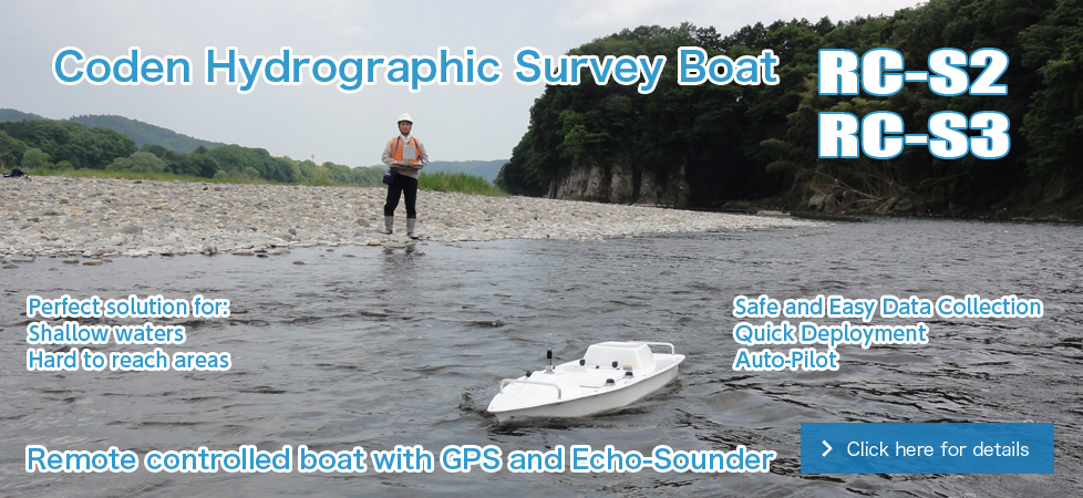 Coden Hydrographic Survey Boat Remote controlled boat with GPS and Echo-Sounder